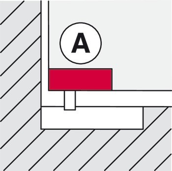 Spodní kování pro dvojčinné dveře, A, Startec