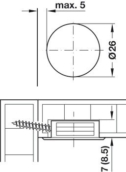 Spoj RTA, Caravan, hloubka vrtání 8,5 mm