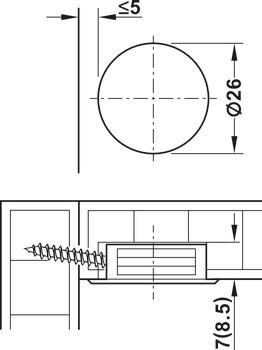 Spoj RTA, Caravan, hloubka vrtání 8,5 mm