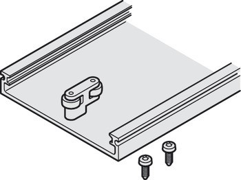 Spojovací profil, Spojovací prvek, pro Hawa Concepta III 25/35, pro parkovací kapsu se 2 dveřními křídly