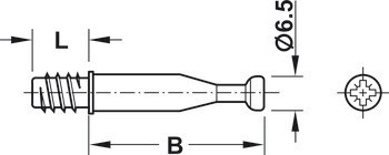 Spojovací táhlo, Häfele Minifix® S300, se speciálním závitem