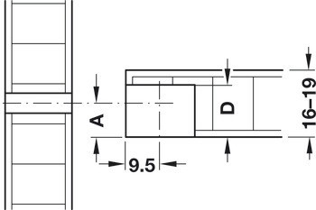 Spojovací táhlo, Häfele Rafix M20, pro vrtaný otvor ⌀ 5 mm