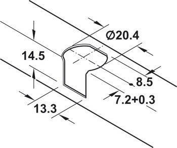 Spojovací táhlo, Pro vrtaný otvor ⌀ 5 mm, k nasunutí