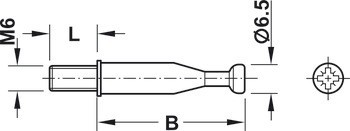 Spojovací táhlo, S300, systém Minifix®