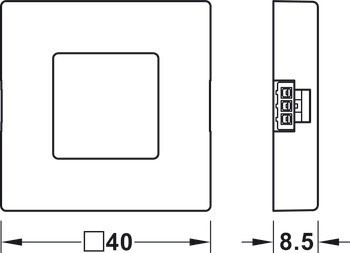 Stmívač, Häfele Loox, modulární design, pro pojistný klip