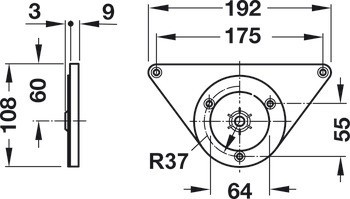 Stolová noha, Rondella, kónické