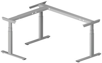 Stolové podnoží, Häfele Officys TE601 Work Classic, krátké rohové řešení, elektricky nastavitelné, zdvih 650 mm