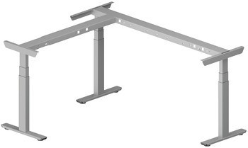 Stolové podnoží, Häfele Officys TE601 Work Classic, rohové řešení, elektricky nastavitelné, zdvih 650 mm