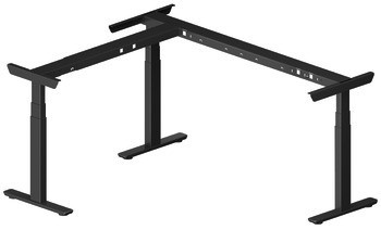 Stolové podnoží, Häfele Officys TE601 Work Classic, rohové řešení, elektricky nastavitelné, zdvih 650 mm