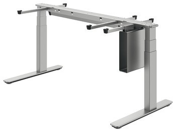 Stolové podnoží, Kompletní sada Häfele Officys TE651, s kabelovou lištou a držákem počítače