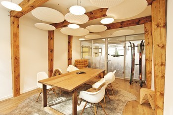 Stropní a stěnový absorbér, Systém Rossoacoustic Pad, model Pad R