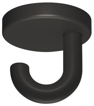 Stropní háček, Polyamid, s 1 háčkem, montáž na strop