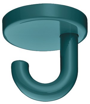 Stropní háček, Polyamid, s 1 háčkem, montáž na strop