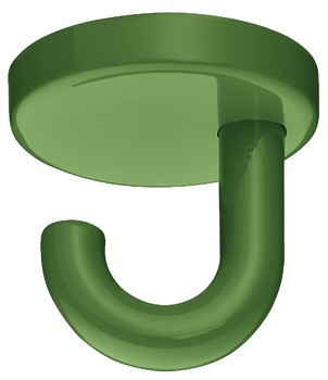 Stropní háček, Polyamid, s 1 háčkem, montáž na strop
