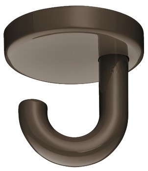 Stropní háček, Polyamid, s 1 háčkem, montáž na strop