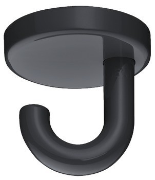 Stropní háček, Polyamid, s 1 háčkem, montáž na strop