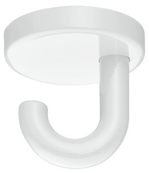 Stropní háček, Polyamid, s 1 háčkem, montáž na strop