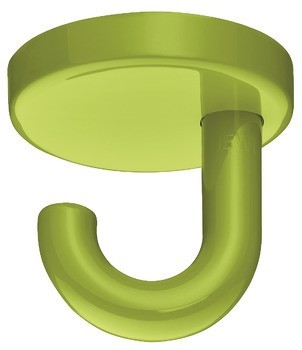 Stropní háček, se 1 háčky, montáž na strop, polyamid