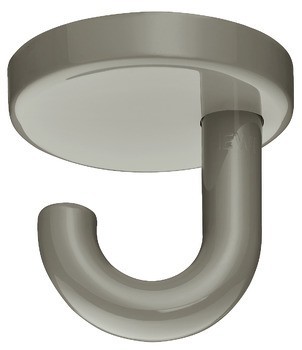 Stropní háček, se 1 háčky, montáž na strop, polyamid