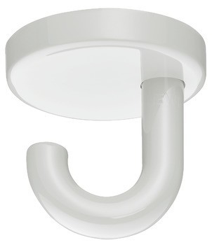 Stropní háček, se 1 háčky, montáž na strop, polyamid