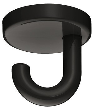 Stropní háček, se 1 háčky, montáž na strop, polyamid