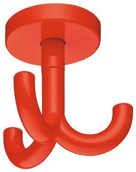 Stropní háček, se 3 háčky, montáž na strop, polyamid