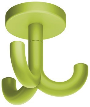 Stropní háček, se 3 háčky, montáž na strop, polyamid