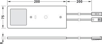 Stropní svítidlo pro povrchovou montáž, Häfele Loox5 LED 3100, 24 V