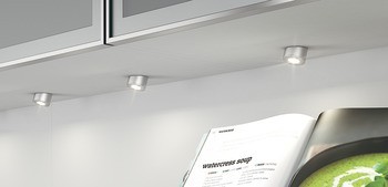 Stropní svítidlo pro zápustnou/povrchovou montáž, Häfele Loox LED 2022, 12 V, průměr vrtaného otvoru 26 mm