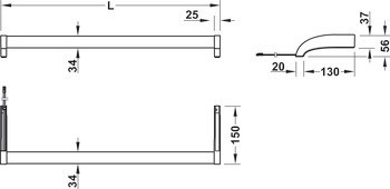 Svítidlo pro povrchovou montáž, Häfele Loox LED 1191, 3pólové (multi-white), 24 V