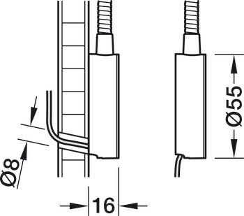 Svítidlo s flexibilním ramenem, Häfele Loox5 LED 2034, 12 V