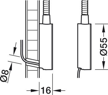 Svítidlo s flexibilním ramenem, Häfele Loox5 LED 3034, 24 V