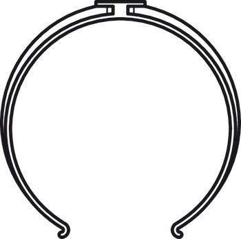 Svorka na potrubí, kulatý potrubní systém