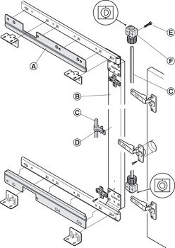 Synchronní ovládání, Accuride 1316 Parallelo, sada