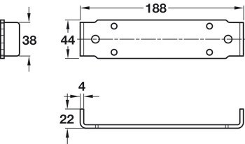 Systém posuvných profilů, Mechanismus tlumiče, Accuride 0116