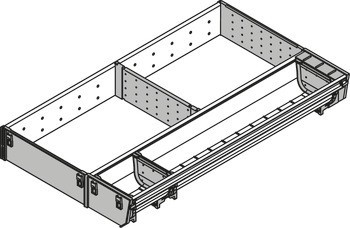 Systém vnitřní organizace, Blum Orga-Line, Tandembox, pro zásuvky systémové výšky M, výška bočnice 83 mm