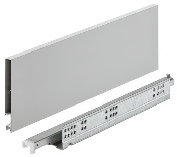 Systém zásuvkových výsuvů s bočnicí, Häfele Matrix Box Slim A Synchro, výška bočnice zásuvky 128 mm