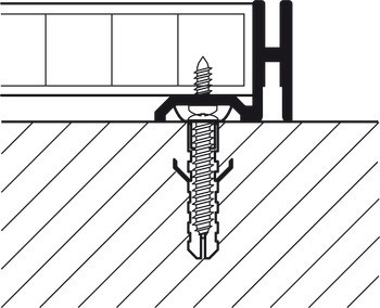Systémová lišta, Svislý systém NB, 1řadý, pro stranové spojení