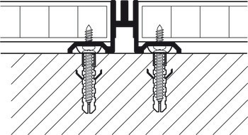 Systémová lišta, Svislý systém NB, 2řadý