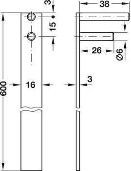 Tělo centrálního otočného zámku, S pevnou vložkou s plátkovými stavítky, pro montáž do čelního panelu
