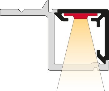 Tělo pro soklový profil, Häfele Loox5, profil 5111