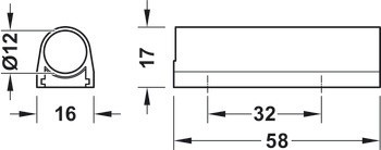 Tělo spínače, povrchová montáž, nastavitelné