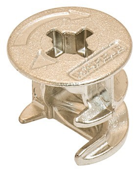 Tělo spoje, Häfele Minifix® 15, zinková slitina, s límcem