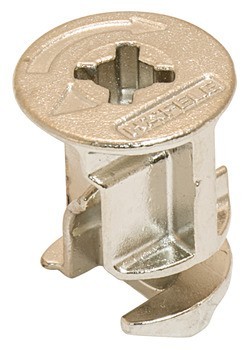 Tělo spoje, Häfele Minifix® 15, zinková slitina, s límcem