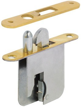 Tělo zadlabacího zámku, pro pevnou vložku s plátkovými stavítky, backset 22 mm