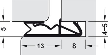 Těsnění předních dveří, pro požární odolnost, Deventer S 6513 Bs