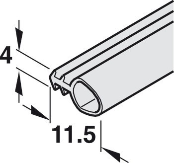 Těsnicí páska, typ dutý, Pro Hawa Variofold a Centerfold 80/H