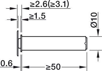Tlačná záskočka, Blum Tip-On model 956.1004