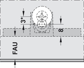Tlačná záskočka, Blum Tip-On model 956A1004