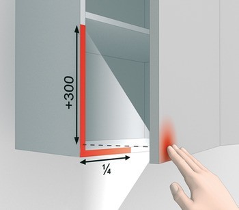 Tlačná záskočka, Blum Tip-On model 956A1006F